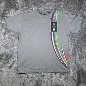 Guinness Six Nations Rugby Official Licensed Gray Graphic T-Shirt Mens Large L